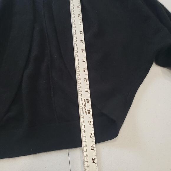 Ann Taylor Loft Sweater Womens Medium Black 100% Cashmere Open Front Cardigan - Picture 4 of 6